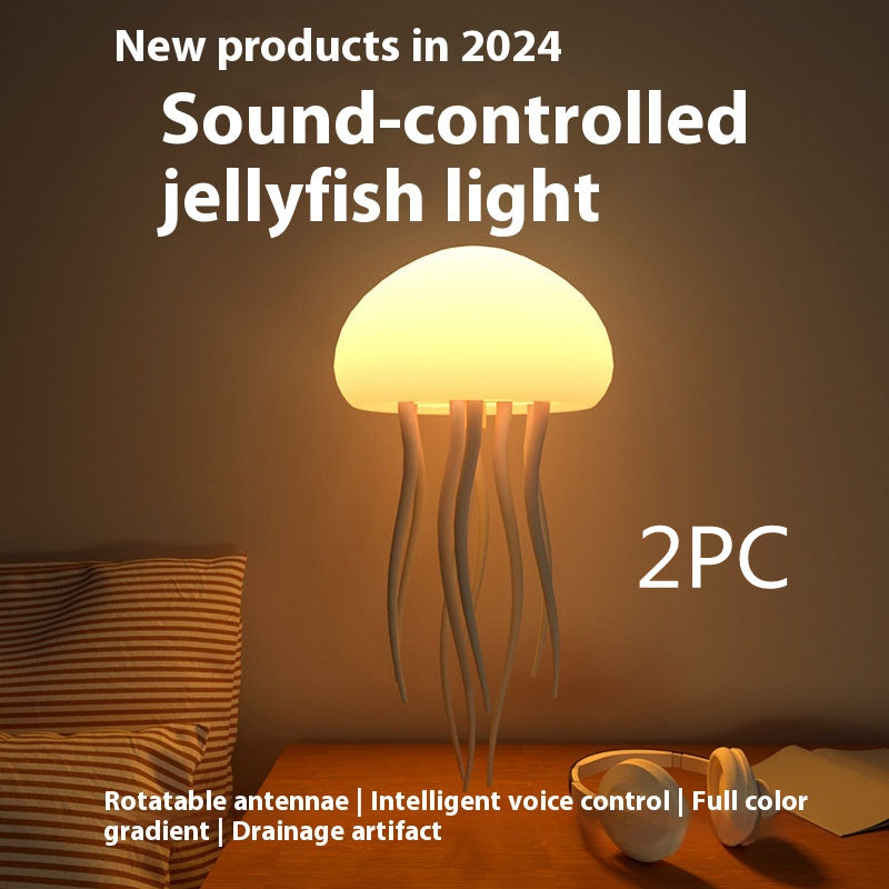 Jellyfish Mood Lamp: Elegant LED Night Light for Relaxation and Home Decor