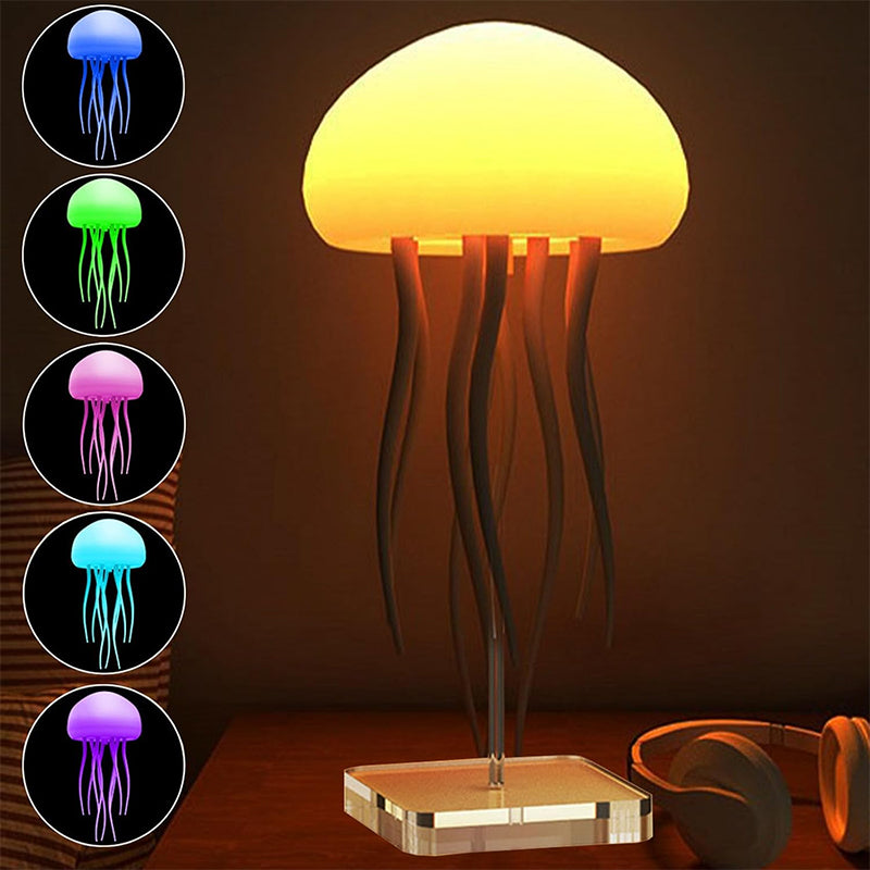 Jellyfish Mood Lamp: Elegant LED Night Light for Relaxation and Home Decor