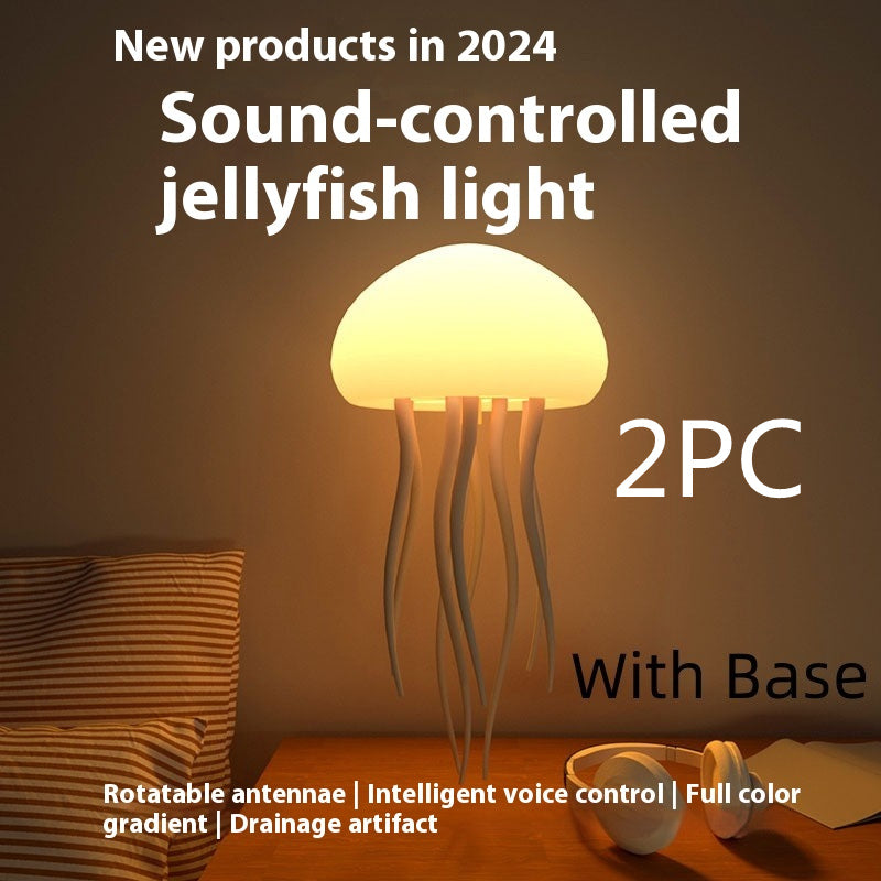 Jellyfish Mood Lamp: Elegant LED Night Light for Relaxation and Home Decor