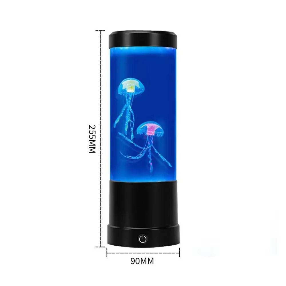 Night Light Home Bedroom Decor Boys Girls Children'S Birthday Gifts Color Changing Jellyfish Lamp Usb/Battery Powered Table