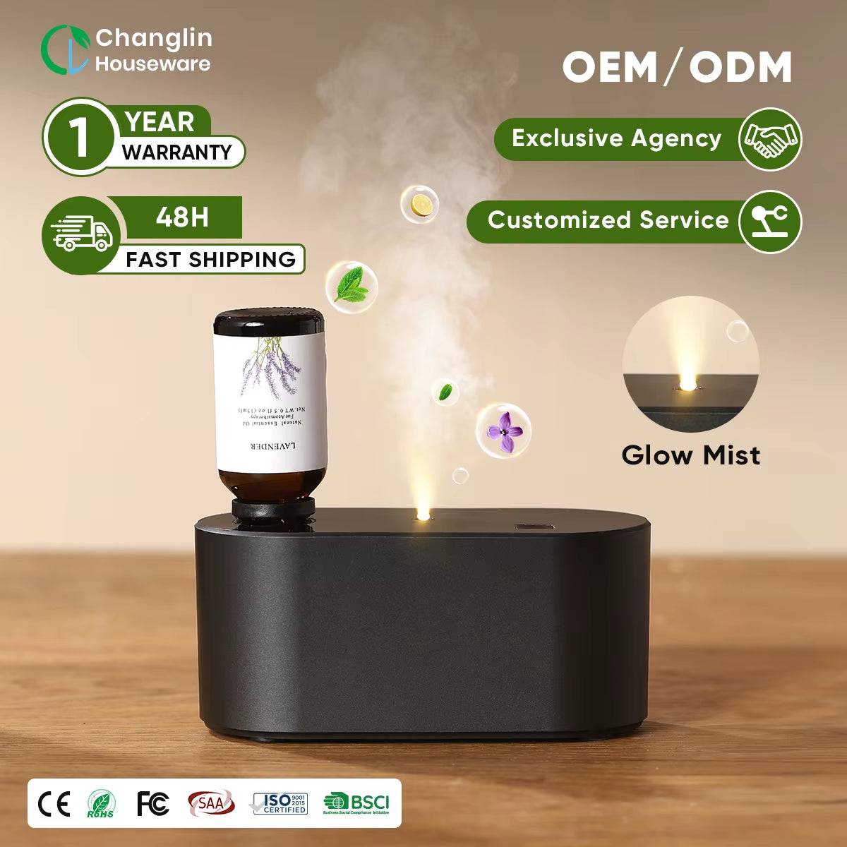 Waterless Aroma Diffuser for Pure Essential Oils