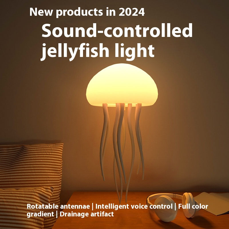 Jellyfish Mood Lamp: Elegant LED Night Light for Relaxation and Home Decor