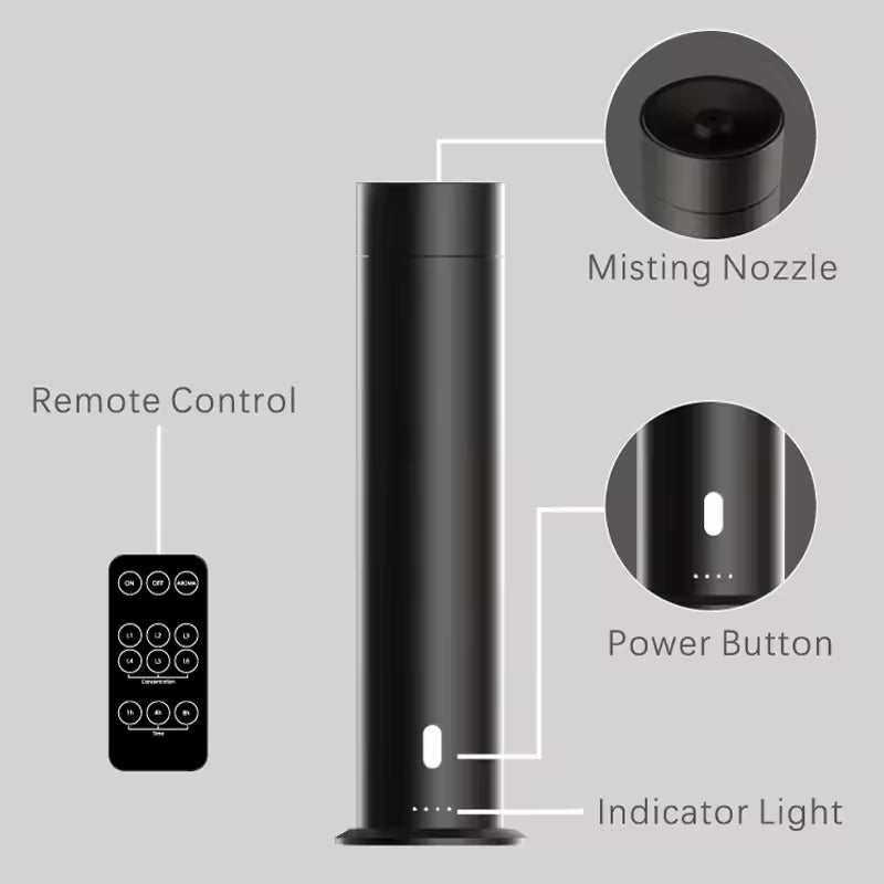 Premium Nebulizing Aroma Oil Diffuser - Hotel Collection Scent Dispensing Device