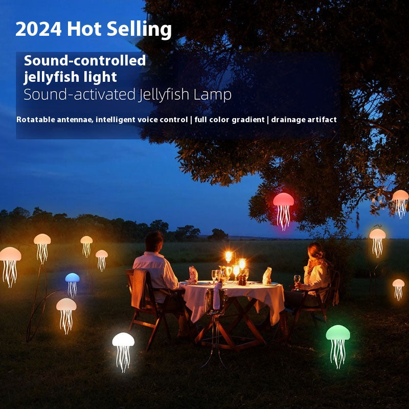 Jellyfish Mood Lamp: Elegant LED Night Light for Relaxation and Home Decor